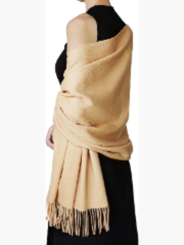Oversized Wool Shawl Wrap Soft Pashmina Elegant Travel Blanket Women's Accessory